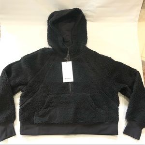 Nwt Lululemon scuba oversized sherpa 1/2 zip black